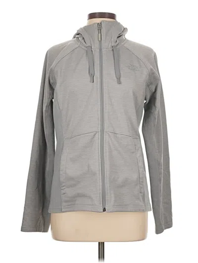 Pre-owned The North Face Zip Up Hoodie In Gray
