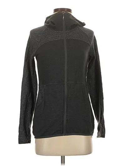 Pre-owned The North Face Zip Up Hoodie In Gray