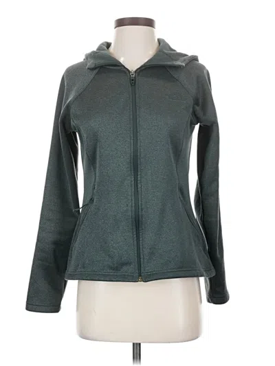 Pre-owned The North Face Zip Up Hoodie In Gray