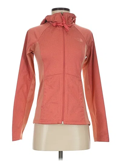 Pre-owned The North Face Zip Up Hoodie In Orange