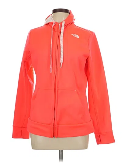 Pre-owned The North Face Zip Up Hoodie In Orange