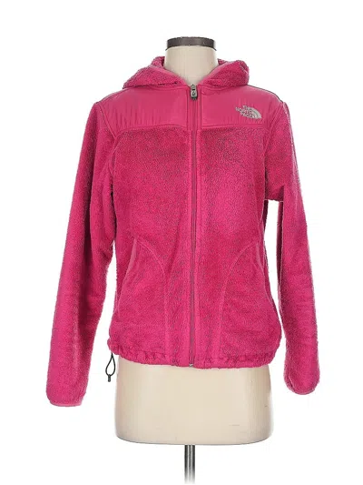 Pre-owned The North Face Zip Up Hoodie In Pink