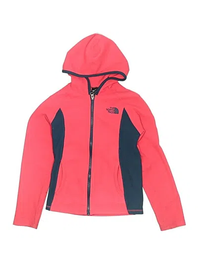 Pre-owned The North Face Kids' Zip Up Hoodie In Pink