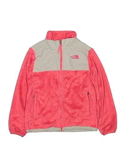 Pre-owned The North Face Kids' Zip Up Hoodie In Pink