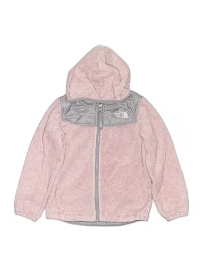 Pre-owned The North Face Kids' Zip Up Hoodie In Pink
