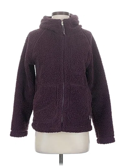 Pre-owned The North Face Zip Up Hoodie In Purple