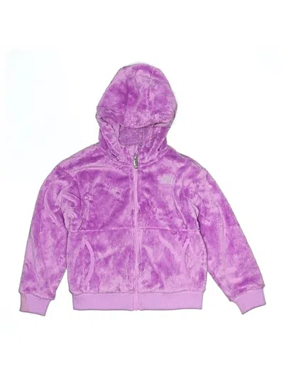 Pre-owned The North Face Kids' Zip Up Hoodie In Purple