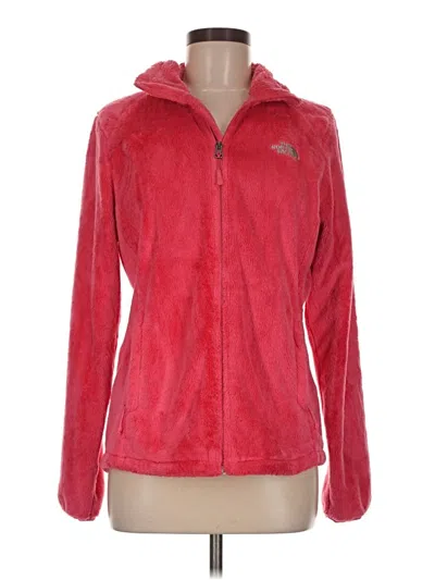 Pre-owned The North Face Zip Up Hoodie In Red