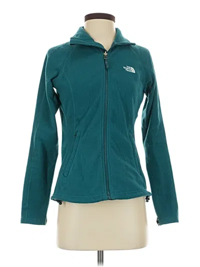 Pre-owned The North Face Zip Up Hoodie In Teal