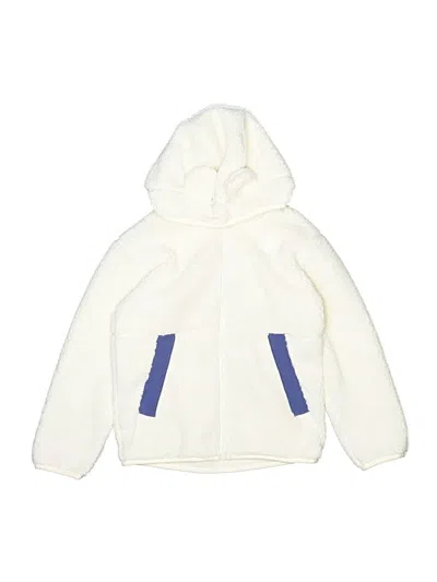 Pre-owned The North Face Kids' Zip Up Hoodie In White