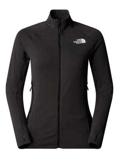 The North Face Zip-up Long-sleeve Top In Black
