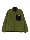 The North Face Reversible Fleece Jacket Wind Protection In Green