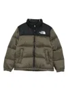 The North Face Zip-up Puffer Jacket In Green