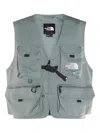 The North Face Parakeet Green Vest With Functional Front Pockets And Mesh Back