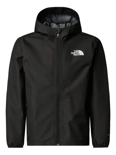The North Face Kids' Zipline Logo Hooded Jacket In Black