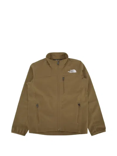 The North Face Kids' Zip-up Bomber Jacket In Green