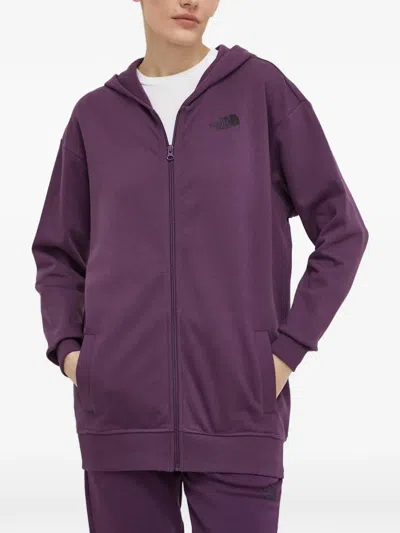 The North Face Zip-up Hoodie In Purple
