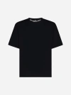 The North Face Cotton T-shirt In Black With Logo In Black