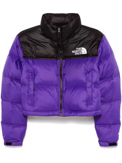 The North Face Women S Nuptse Short Jacket In Purple