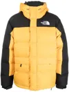 The North Face Hooded Quilted Jacket Front Pockets In Yellow