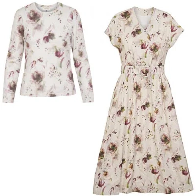 The Norway Club Midi Dress And Long Sleeve Top Two-piece Set In Multi