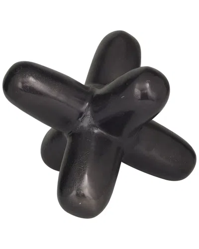 The Novogratz Abstract Black Aluminum Jack Sculpture