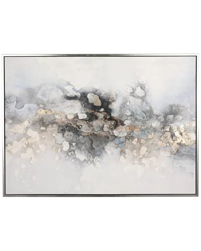 The Novogratz Peyton Lane Abstract Watercolor Blotch Framed Wall Art