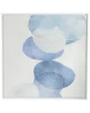 The Novogratz Abstract Blue Canvas Overlapping Circle Framed Wall Art With White Frame In Multicolor