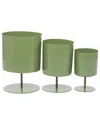 THE NOVOGRATZ THE NOVOGRATZ SET OF 3 METAL PLANTERS