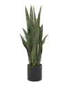 The Novogratz Snake Green Faux Foliage Artificial Plant In Green