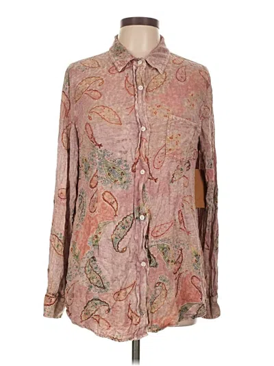 The Nu Vintage Long Sleeve Button Down Shirt In Brown
