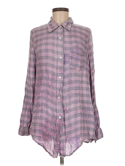 Pre-owned The Nu Vintage Long Sleeve Button Down Shirt In Pink
