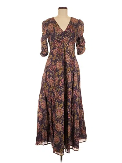 Pre-owned The Odells Casual Dress In Purple