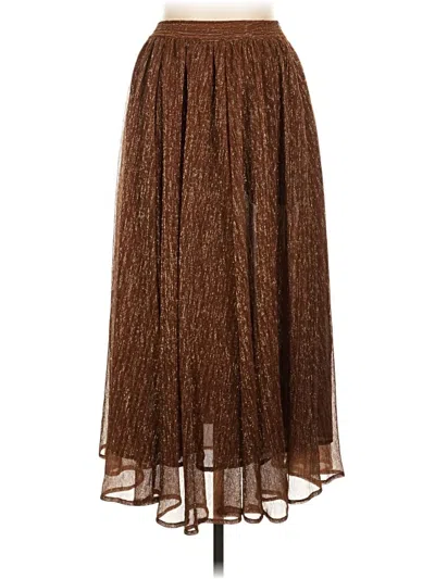 Pre-owned The Odells Formal Skirt In Brown