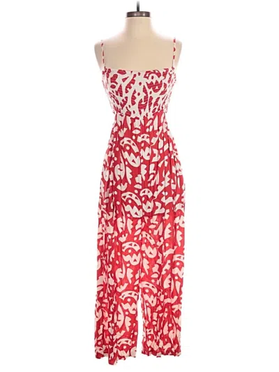 Pre-owned The Odells Jumpsuit In Red