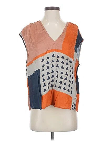 Pre-owned The Odells Sleeveless Blouse In Orange
