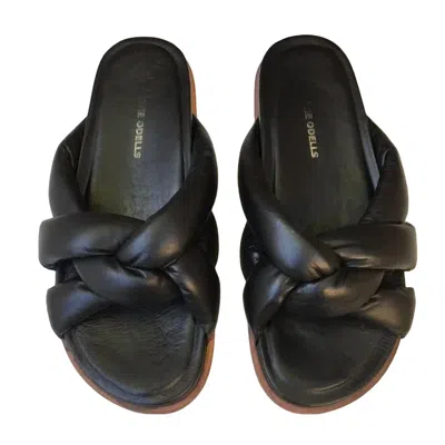 The Odells Women's Puffy Slide Sandal In Black