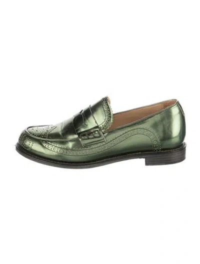 Pre-owned The Office Of Angela Scott Leather Loafers