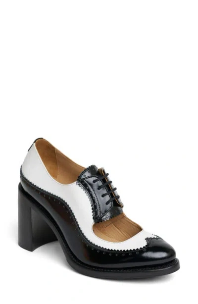 The Office Of Angela Scott Mrs. Bianca Wingtip Pump In Black And White