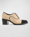 The Office Of Angela Scott Mrs. Maisel Cap Toe Oxford Pump In Sparkle