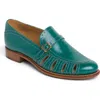 The Office Of Angela Scott Ms. Nora Loafer In Bottle Green