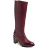 The Office Of Angela Scott Ms. Sylvie Knee High Boot In Burgundy