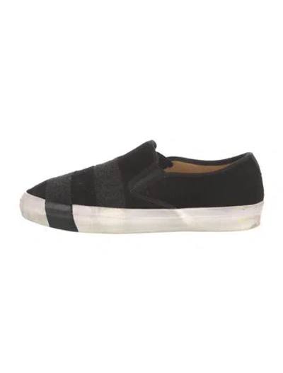 Pre-owned The Office Of Angela Scott Wool Sneakers In Black