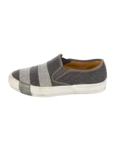 Pre-owned The Office Of Angela Scott Wool Sneakers In Gray