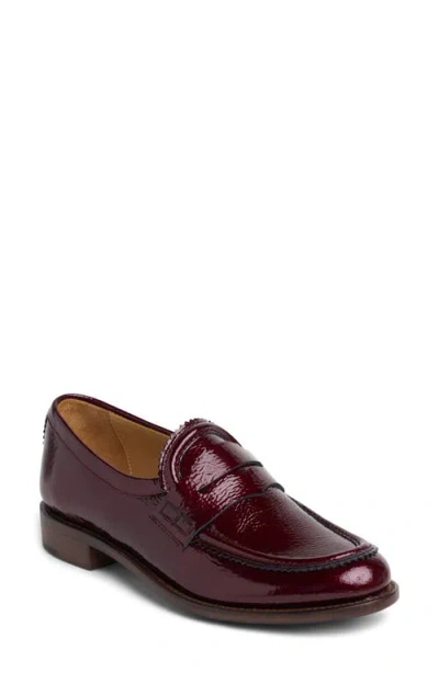 The Office Of Us Ms. Augusta Penny Loafer In Burgundy