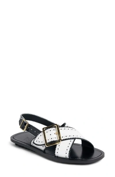 The Office Of Us Ms. Camille Leather Sandal In White
