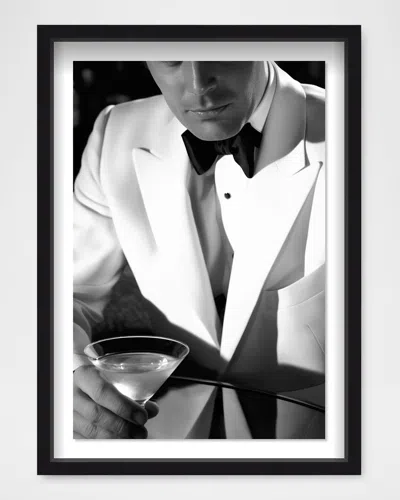 The Oliver Gal Artist Co. Bowtie Gentleman Framed Wall Art Print In Black