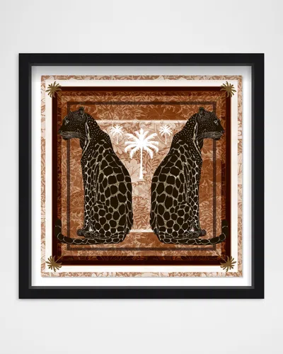 The Oliver Gal Artist Co. Casablanca Leopardo Framed Art Print In Brown