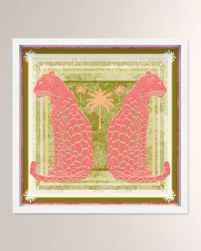 The Oliver Gal Artist Co. Casablanca Leopardo Peach Framed Art Print