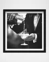 The Oliver Gal Artist Co. Champagne Sir Framed Wall Art Print In Black